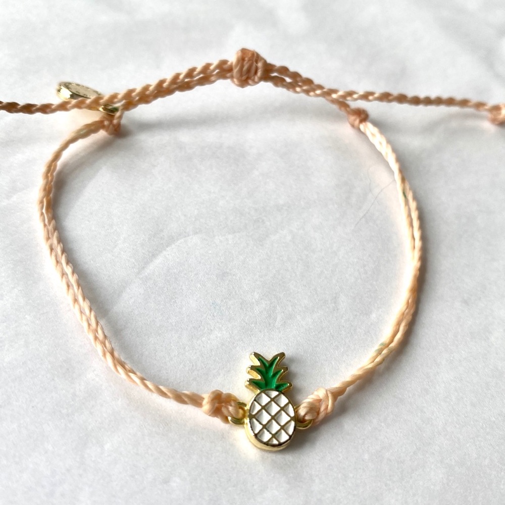 Pura Vida bracelet- Pineapple charm